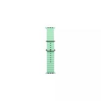 Dirželis iWear  S1 Grooved Soft Silicone 20mm strap for Apple Watch 49mm / 45mm / 44mm / 42mm Light Green