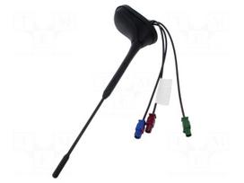 Antenna: automotive | car top,external | GNSS,GSM,UHF | Fakra | top