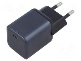 Power supply: switching | mains,plug-in | 5÷12VDC | 20W | grey | 3A