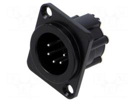 Connector: XLR | socket | male | AX | 7.5A | 133V | PIN: 5 | IP40 | soldering