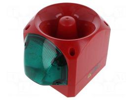 Signaller: lighting-sound | 110/230VAC | siren,flashing light | LED