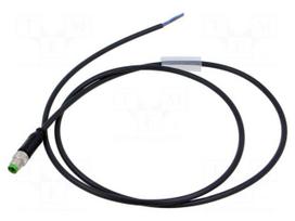 Cable: for sensors/automation | PIN: 3 | M8 male | straight | 1m | plug
