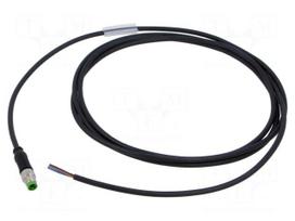 Cable: for sensors/automation | PIN: 3 | M8 male | straight | 2m | plug