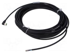 Cable: for sensors/automation | PIN: 4 | M8 female | angled | 10m | plug