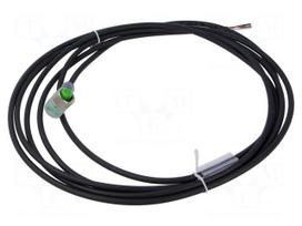 Cable: for sensors/automation | PIN: 4 | M12 female | angled | 3m | plug
