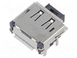 Connector: wire-board | socket | female | MICRO | PIN: 20 | right | black