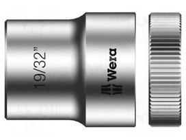 Socket: 6-angles | socket spanner | HEX 19/32" | 1/2" | 37mm | Zyklop