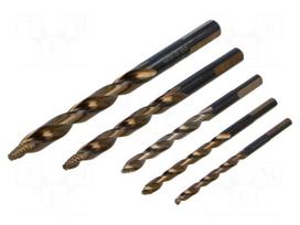 Drill bit-kit | for wood,for metal | Tip Top | Holder: 3-surface