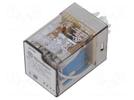 Relay: electromagnetic | 12VDC | DPDT | Icontacts max: 10A | socket