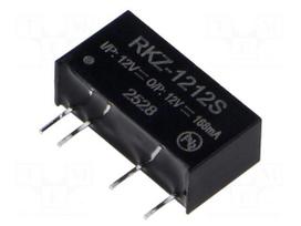 Converter: DC/DC | 2W | Uin: 10.8÷13.2VDC | Uout: 12VDC | Iout: 168mA