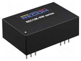 Converter: DC/DC | 10W | Uin: 9÷36VDC | Uout: 5VDC | Iout: 2A | REC10K-RW
