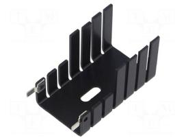 Heatsink: extruded | L: 42.5mm | W: 24.2mm | H: 25.4mm | aluminium