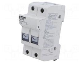 Fuse base | 10x38mm | for DIN rail mounting | 32A | Poles: 2 | 1kVDC