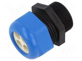 Cable gland | M32 | 1.5 | IP68 | polyamide | black-blue