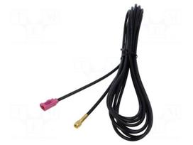 Cable | 5m | Fakra female,SMA male | Car brand: universal