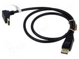 Cable | DisplayPort plug,DisplayPort plug 90° left/right | PVC