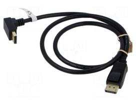 Cable | DisplayPort plug,DisplayPort plug 90° up/down | PVC | 1m