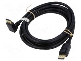 Cable | DisplayPort plug,DisplayPort plug 90° up/down | PVC | 3m