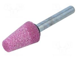 Grindingstone | metal,steel | ceramics | plunger | 6mm | trapezoid