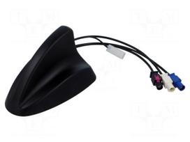 Antenna: automotive | SHARK | AM,DAB,FM,GNSS | Fakra | Len: 0.25m