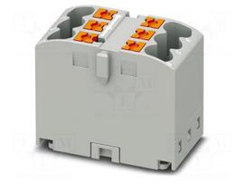 Splice terminal: rail | 24A | 450V | push-in | PA | L: 21.7mm | 0.14÷4mm2
