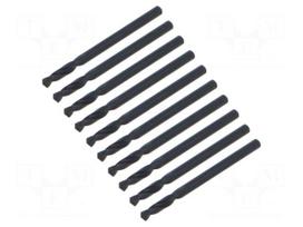 Drill bit | for metal | L: 49mm | high speed steel | short | Ø: 3.1mm