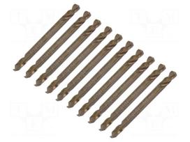 Drill bit | for metal | Ø: 3.3mm | L: 49mm | Working part len: 11mm