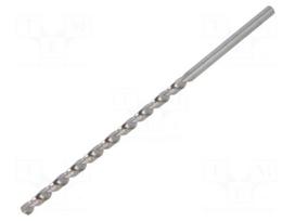 Drill bit | for metal | Ø: 3.3mm | L: 106mm | Working part len: 69mm