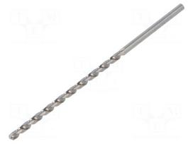 Drill bit | for metal | Ø: 3mm | L: 100mm | Working part len: 66mm
