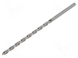 Drill bit | for metal | Ø: 4mm | L: 119mm | Working part len: 78mm