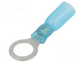 Tip: ring | M8 | Ø: 8.4mm | 1.5÷2.5mm2 | crimped | for cable | insulated