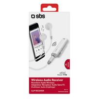 SBS TEBTRECEIVERW  Bluetooth Adapter Wireless Receiver with Stereo Set Gray