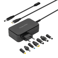 Universalus USB-C adapteris nešiojamam kompiuteriui 90W su Power Delivery | 5–20V | 7 antgaliai