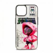 Nugarėlės dėklai iLike Apple iPhone 12 PC Silicone Case Spider Sense White Pink