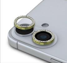 Apsauginiai stiklai Guess Apple iPhone 16/16 Plus Fixed Glliter Protective Lens Gold
