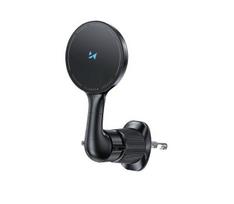 Automobiliniai įkrovikliai Wozinsky  WCT5-6S4Y Car Holder with Qi/MagSafe 15W Inductive Charger for Air Vent Black
