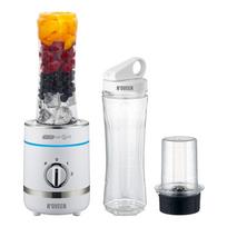 Smulkintuvai iLike  Sport Blender 300W Ice Crushing + Pulse Grinder & 2x600ml Bottles LED BPA-Freev White