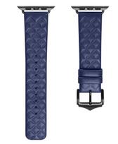 Dirželis Dux Ducis  trap Leather Watch 7 Band 7/6/5/4/3/2 / SE (45/44 / 42mm) Wristband Bracelet Genuine Leather Bracelet Blue