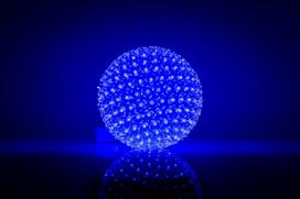 Apšvietimas iLike N/A Bumba ar puķēm 466 300LED D-25cm Blue