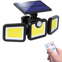 Apšvietimas Elight  Solar Sensor Wall Light 3in1 LS6 with Motion Sensor, Remote Control & Wired Solar Panel Black