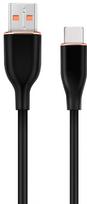Cable Gembird Premium silicon USB-A Male - USB Type-C Male 1.5m Black