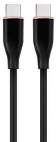 Cable Gembird Premium silicon USB Type-C Male - USB Type-C Male 1.5m Black