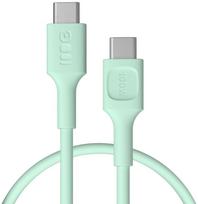 Cable Green Cell PowerFlex Fast Charging USB Type-C Male - USB Type-C Male 100W Mint Green 1.2m