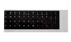 Keyboard stickers Black / White / Red RUS Laminated BLISTER