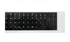 Keyboard stickers Black / White / Green RUS Laminated BLISTER