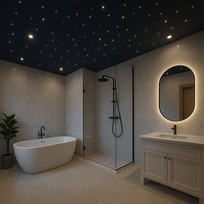 LED Starry Sky Set, for saunas, children's rooms, bathrooms, 12 lights, 3000K, IP54, 70°, gold body