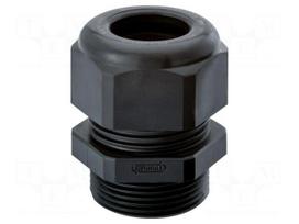 Cable gland | with long thread | M16 | 1.5 | IP68 | polyamide | black