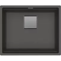 Po stalviršiu montuojama granitinė plautuvė Franke Kubus 2, KNG 110-52, Slate Grey