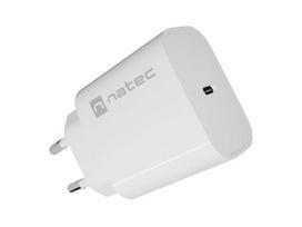 SIENINIS ĮKROVIKLIS NATEC RIBERA 1X USB-C 20W BALTAS