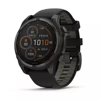 Garmin Fenix 8 / 47 mm / SOLAR | Sapphire / Carbon Gray DLC Titanium with Black